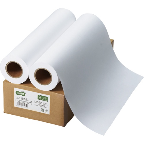 ＴＡＮＯＳＥＥ　インクジェット用普通紙　Ａ２ロール　４２０ｍｍ×５０ｍ　１箱（２本）1