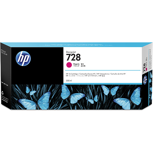 【クリックでお店のこの商品のページへ】HP HP728 インクカートリッジ マゼンタ 300ml F9K16A 1個 F9K16A