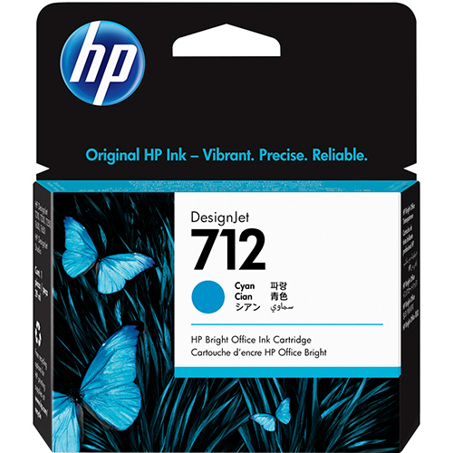 たのめーる】HP HP712 インクカートリッジ シアン 29ml 3ED67A 1個の通販