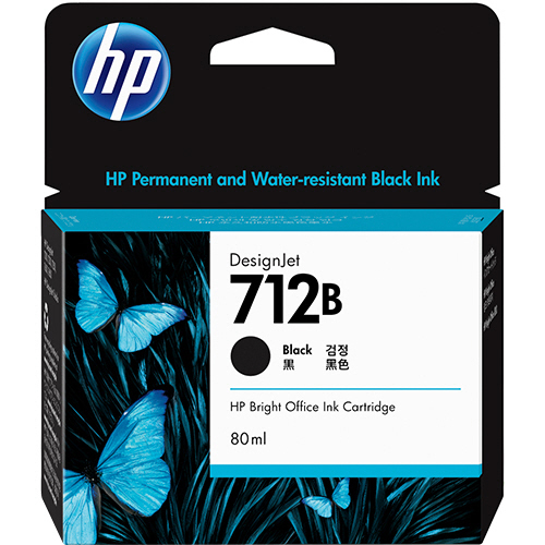 たのめーる】HP HP712B インクカートリッジ ブラック 80ml 3ED29A 1個