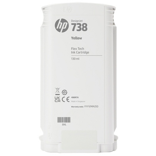 ＨＰ　ＨＰ７３８　インクカートリッジ　イエロー　１３０ｍＬ　４９８Ｎ７Ａ　１個1