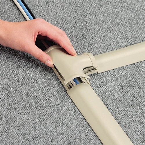 エレコム　床用モール　幅７５ｍｍモデル　長さ１ｍ　ベージュ　ＬＤ－ＧＡ１５０７　１本4