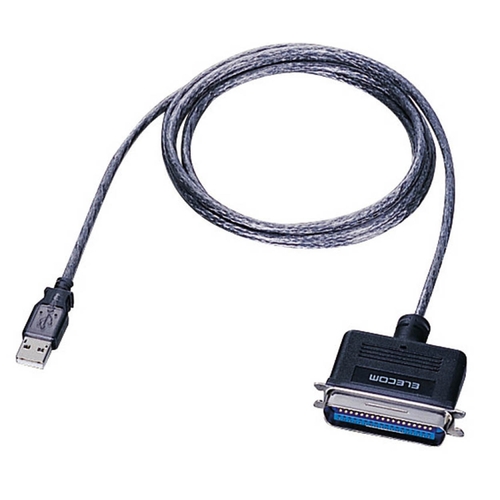 【クリックでお店のこの商品のページへ】エレコム USB to パラレルプリンタケーブル (A)オス-アンフェノール36pinオス グラファイト 1.8m UC-PGT 1本 UC-PGT