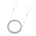 サンワサプライ eセキュリティワイヤー (ワイヤー、長さ2.0m・直径1.6mm) SLE-3W-2 1個