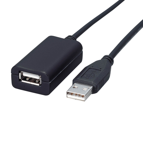 【クリックで詳細表示】エレコム USB2.0準拠延長ケーブル (A)オス-(A)メス ブラック 5.0m USB2-EXA50 1本 USB2-EXA50