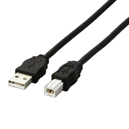 【クリックで詳細表示】エレコム EU RoHS指令準拠 環境対応USB2.0ケーブル (A)オス-(B)オス ブラック 3.0m USB2-ECO30 1本 USB2-ECO30