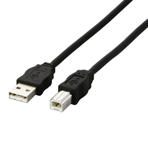 【クリックで詳細表示】エレコム EU RoHS指令準拠 環境対応USB2.0ケーブル (A)オス-(B)オス ブラック 5.0m USB2-ECO50 1本 USB2-ECO50