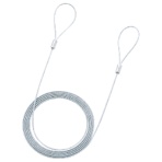 サンワサプライ eセキュリティ (ワイヤー、長さ2.0m・直径2.2mm) SLE-11W-2 1個