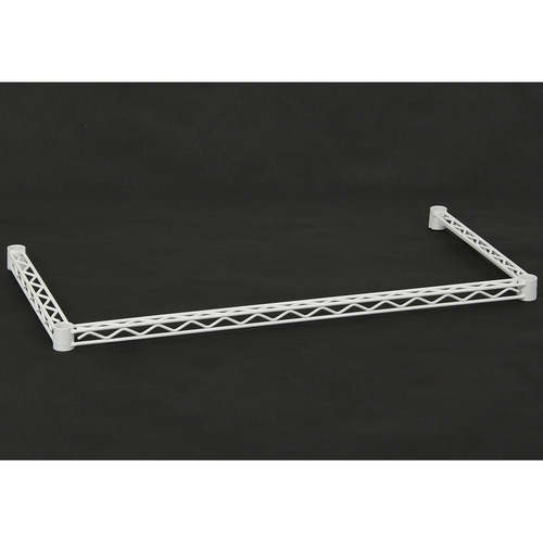 【クリックで詳細表示】エレクター 転落防止パーツ 三方クロスバー 幅900×奥行450mm ホワイト H1836TWW 1本 H1836TWW