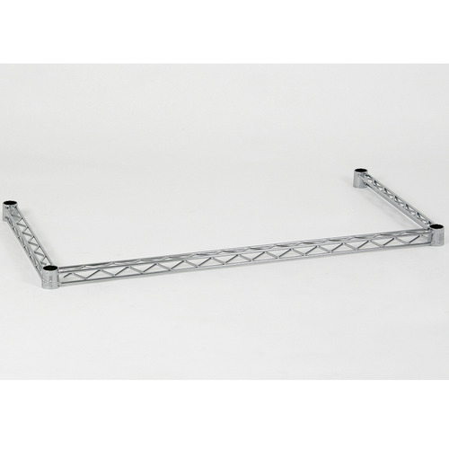 【クリックで詳細表示】エレクター 転落防止パーツ 三方クロスバー 幅600×奥行450mm クローム H1824TWC 1本 H1824TWC