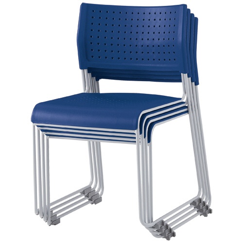 アイリスチトセ　スタッキングチェア　樹脂座タイプ　アイボリー　ＡＳＬ－１１０ＰＰ－ＩＶ　１脚4