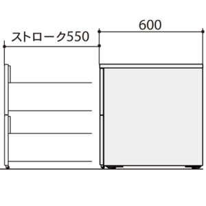 コクヨ　ＩＳデスクシステム　ワゴン（Ａ２タイプ）　Ａ４タイプ　ホワイト　幅３９５×奥行６０２×高さ６００ｍｍ　ＳＤ－ＩＳ４６Ａ２ＳＡＷＮ４　１台3