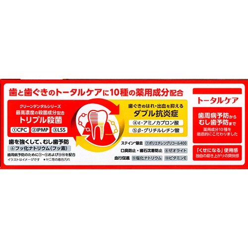 第一三共ヘルスケア　クリーンデンタル　トータルケア　１５０ｇ　１本3