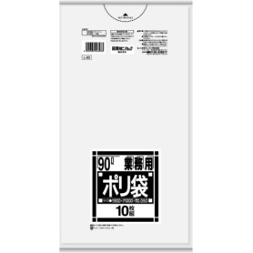 日本サニパック　Ｌシリーズ　業務用ポリ袋　透明　９０Ｌ　特厚０．０５０ｍｍ　Ｌ－９３　１パック（１０枚）