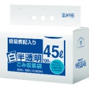 日本サニパック　容量表記ごみ袋　環優包装　白半透明