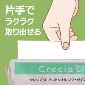 日本製紙クレシア　クレシア　ＥＦハンドタオル　ソフトタイプ　２００組　１パック4