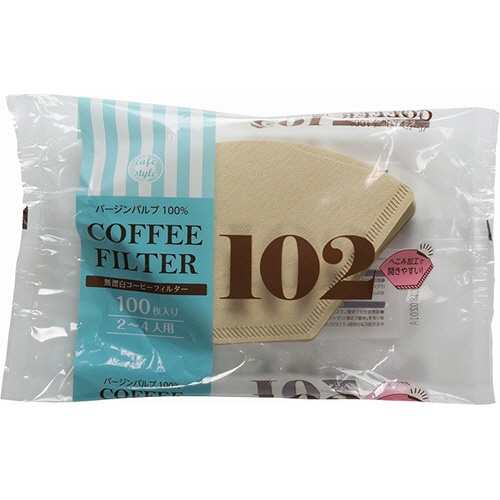 ストリックスデザイン　無漂白　コーヒーフィルター　１０２　ＳＤ－９０３　１パック（１００枚）1