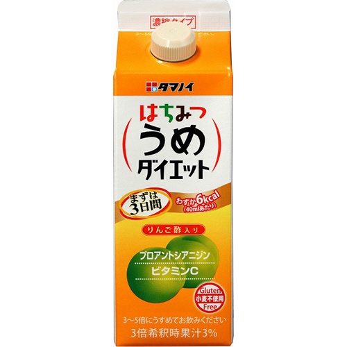 タマノイ酢　はちみつうめダイエット濃縮タイプ　５００ｍｌ　紙パック　１本1