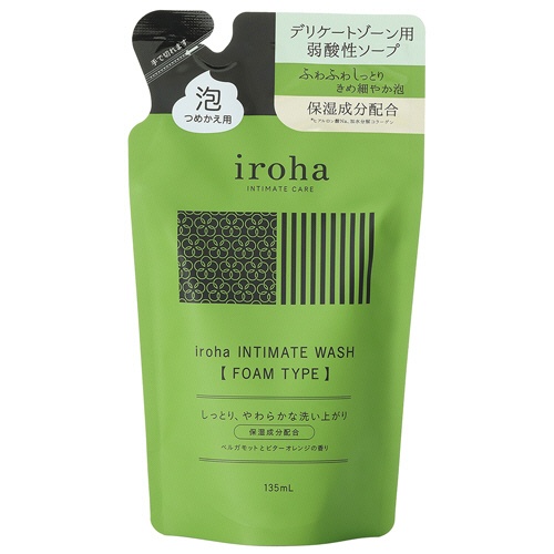 テンガ　イロハ　インティメートウォッシュ　フォームタイプ　ベルガモットとビターオレンジの香り　つめかえ用　１３５ｍｌ　１個1