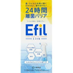 大鵬薬品工業　Ｅｆｉｌ　エフィル　ウイルス除去・抗菌スプレー　みずみずしいアクアの香り　３００ｍｌ　１本1
