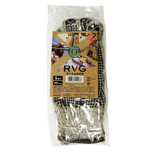 ミタニコーポレーション　ＲＶＧ（アールブイジー）　すべり止め付き　フリー　２０３１２６　１パック（５双）2