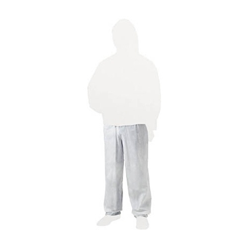 ＴＲＵＳＣＯ　使い捨て保護服ズボン　ホワイト　Ｌ　ＴＰＣ－Ｚ－Ｌ　１着1
