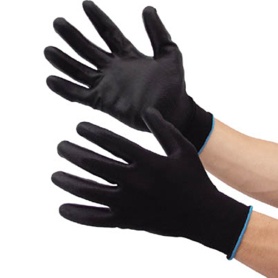 ミドリ安全　作業用手袋ウレタン背抜き　ブラック　Ｌ　ＭＨＧ２００－Ｌ　１双