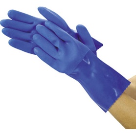ＴＲＵＳＣＯ　耐油ビニール手袋　ロング　Ｍ　ＴＧＬ－２３３Ｍ　１双