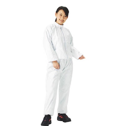 ＴＲＵＳＣＯ　タイベック製保護服縦襟ツーピース　ＸＸＬ寸　ＤＰＭ－５０２－ＸＸＬ　１着1