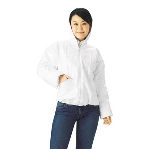 ＴＲＵＳＣＯ　タイベック製保護服フード付ジャンパー　ＸＸＬ寸　ＤＰＭ－２０１－ＸＸＬ　１着1