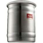 メリタ　ステンレス　キャニスター（透明蓋）　８００ｍＬ（珈琲豆約２００ｇ分）　ＭＪ－２１５６　１個