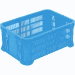 岐阜プラスチック工業　ＭＢ型メッシュコンテナ　ブルー　容量３０Ｌ　ＭＢ－２１５ＢＢ　１個