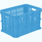 岐阜プラスチック工業　リス　ＭＢ型メッシュコンテナーＭＢ－２０Ｂ　ブルー　４６Ｌ　ＭＢ－２０ＢＢ　１個
