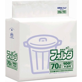 日本サニパック　環優包装フォルタ　白半透明　７０Ｌ　０．０３５ｍｍ　Ｆ－７Ｈ　１パック（１００枚）