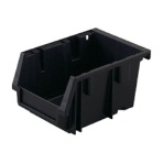 TRUSCO 導電性VN型コンテナ 内寸75×118×66mm 黒 VN-1N-E-BK 1個
