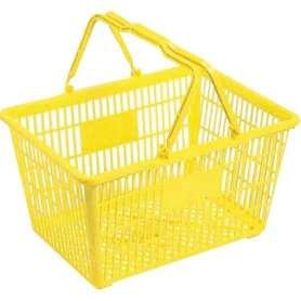 岐阜プラスチック工業　リス　買物篭　黄　２４Ｌ　ＭＹ－２４Ｙ　１個