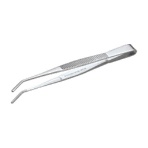 TRUSCO ステンレス製ピンセット 先曲型 長さ125mm TSP-22 1本