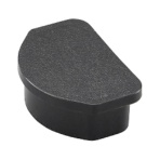 TRUSCO プラ棚用コーナー-キャップセット TPT-CK-BK 1パック(4個)