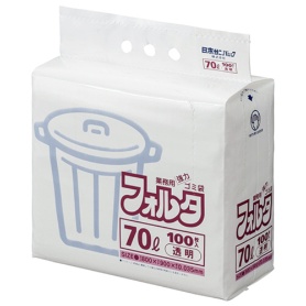 日本サニパック　環優包装フォルタ　透明　７０Ｌ　０．０３５ｍｍ　Ｆ－７Ｃ　１パック（１００枚）