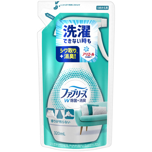 たのめーる】P&G ファブリーズ ダブル除菌 香りが残らない つめかえ用