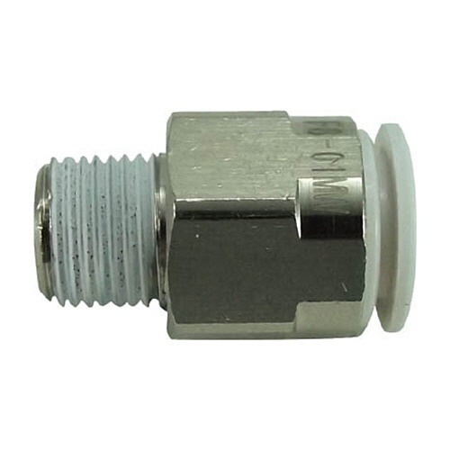 千代田通商　タッチコネクターファイブ　メイルコネクター　Ｗ（白）８ｍｍ・Ｒ１／８　Ｆ８－０１ＭＷ　１個1