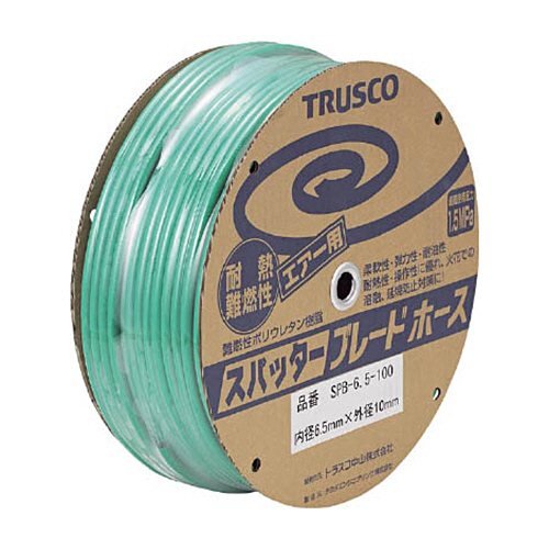 【クリックでお店のこの商品のページへ】TRUSCO スパッタブレードチューブ 6.5×10mm 100m ドラム巻 SPB-6.5-100 1巻 SPB-6.5-100