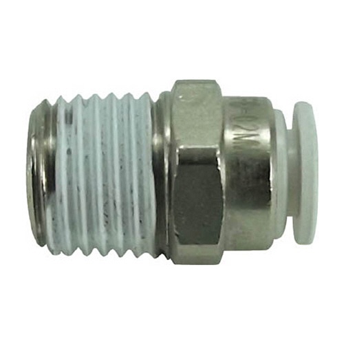 千代田通商　タッチコネクターファイブ　メイルコネクター　Ｗ（白）６ｍｍ・Ｒ１／４　Ｆ６－０２ＭＷ　１個1
