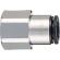 千代田通商　タッチコネクターファイブ　フィメイルコネクター　１２ｍｍ・ＲＣ３／８　Ｆ１２－０３Ｆ　１個1