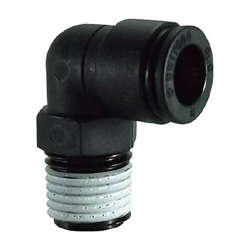 千代田通商　タッチコネクターファイブ　樹脂メイルエルボ　８ｍｍ・Ｒ１／４　ＦＲ８－０２ＭＬ　１個1