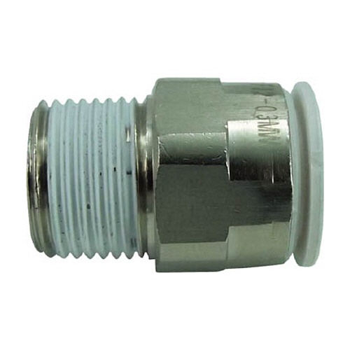 千代田通商　タッチコネクターファイブ　メイルコネクター　Ｗ（白）１２ｍｍ・Ｒ３／８　Ｆ１２－０３ＭＷ　１個1