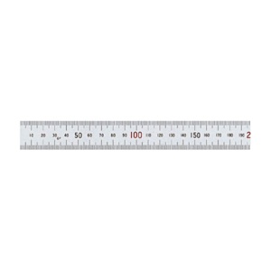 シンワ測定　直尺シルバー（上下１ｍｍピッチタイプ）　１５０ｍｍ　１３４０４　１本1