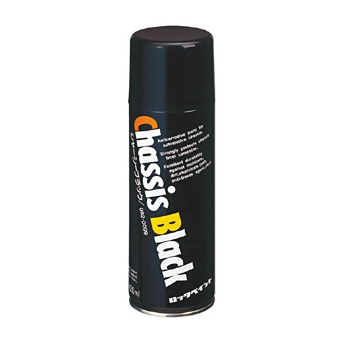 ロックペイント　硝化綿ラッカー　シャーシーブラックスプレー　４２０ｍｌ　０６２－００９９　６Ｋ　１本1