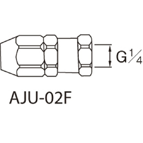 アネスト岩田　ホースジョイント　Ｇ１／４袋ナット　ＡＪＵ－０２Ｆ　１個1