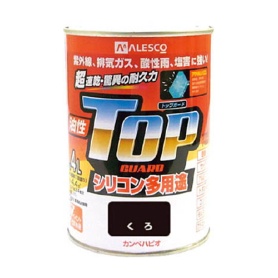 カンペハピオ　油性トップガード　０．４Ｌ　黒　１１９－００２４　１缶